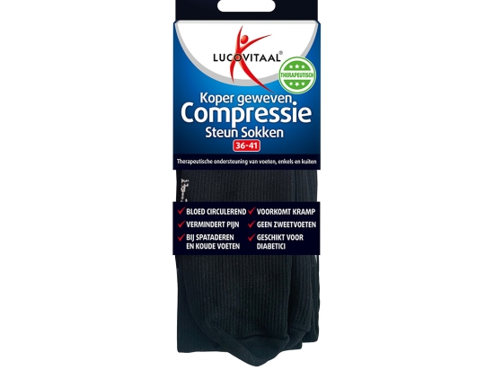 6-pack compressiesokken van Lucovitaal