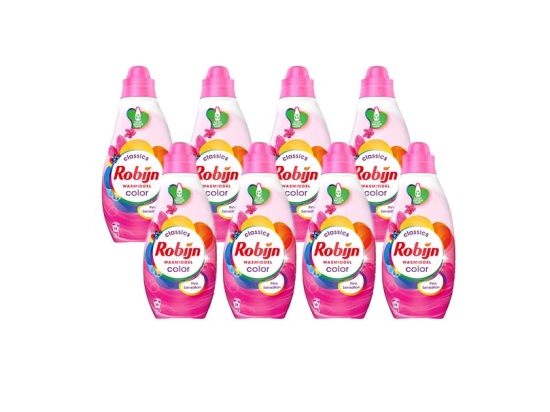 Robijn wasmiddel Color Pink Sensation (8 flessen)