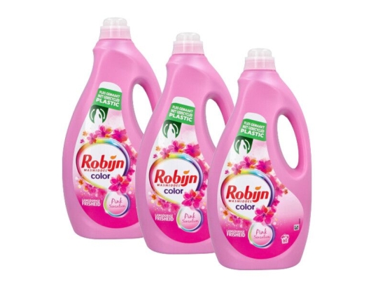 Robijn vloeibaar wasmiddel Pink Sensation (3 flessen)